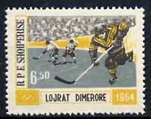 Albania 1963 Innsbruck Winter Olympic Games 6L50 Ice Hockey unmounted mint, Mi 795