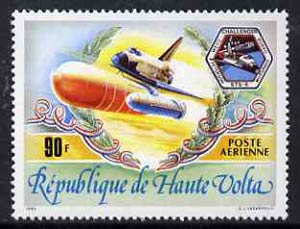 Upper Volta 1983 Space Shuttle Challenger 90f from World Events set, SG 665 unmounted mint*
