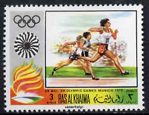 Ras Al Khaima 1970 Running 3R from Olympics perf set unmounted mint Mi 386A