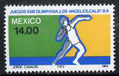 Mexico 1984 Shot 14p from Olympic Games set, SG 1708 unmounted mint*
