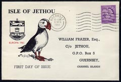 Great Britain - Jethou 1961 Puffin Illustrated cover from Guernsey bearing 3d Regional canc, more....