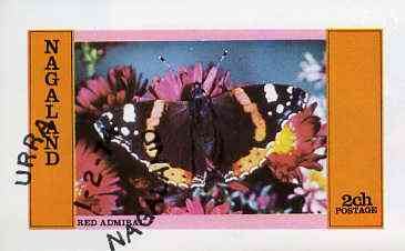 Nagaland 1974 Butterflies (Red Admiral) imperf souvenir sheet (2R value) cto used