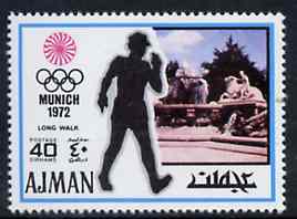 Ajman 1971 Walk 40dh from Munich Olympics perf set of 20, Mi 740 unmounted mint
