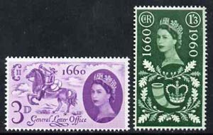 GB Great Britain 1960 General Letter Office unmounted mint set of 2, SG 619-20