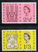 GB Great Britain 1963 Freedom From Hunger unmounted mint set of 2 (phosphor) SG 634p-35p