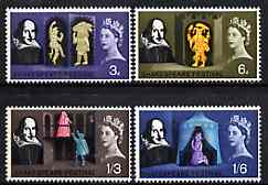 GB Great Britain 1964 Shakespeare Festival unmounted mint set of 4 (phosphor),SG 646-49