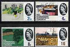 GB Great Britain 1964 Geographical Conference unmounted mint set of 4 (phosphor) SG 651-54p