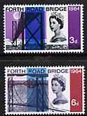 GB Great Britain 1964 Opening of Forth Road Bridge unmounted mint set of 2 (ordinary) SG 659-60*