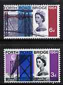 GB Great Britain 1964 Opening of Forth Road Bridge unmounted mint set of 2 (phosphor) SG 659-60p*
