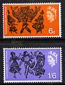 GB Great Britain 1965 Commonwealth Arts Festival unmounted mint set of 2 (ordinary) SG 669-70