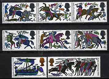 GB Great Britain 1966 Battle of Hastings unmounted mint set of 8 (ordinary) SG 705-12