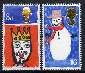 GB Great Britain 1966 Christmas unmounted mint set of 2 (ordinary) SG 713-14