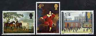 GB Great Britain 1967 British Paintings unmounted mint set of 3, SG 748-50
