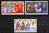 GB Great Britain 1969 Christmas unmounted mint set of 3, SG 812-14*