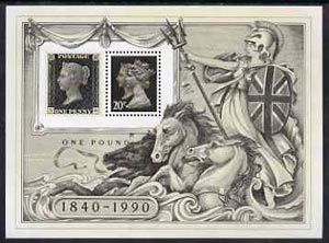 GB Great Britain 1990 'Stamp World 90' International Stamp Exhibition m/sheet unmounted mint SG MS 1501