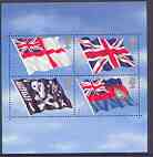 GB Great Britain 2001 Flags & Ensigns perf m/sheet unmounted mint SG MS 2206