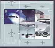 GB Great Britain 2002 Airliners - 50 Years of Jet Travel m/sheet unmounted mint SG MS 2289