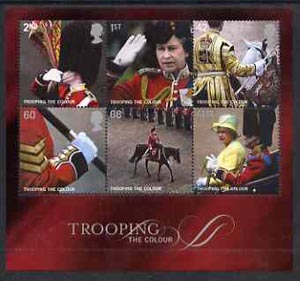 GB Great Britain 2005 Trooping the Colour perf m/sheet containing set of 6 unmounted mint