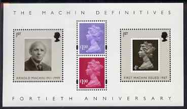 GB Great Britain 2007 40th Anniversary of the Machin perf m/sheet unmounted mint SG MS 2743