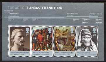 GB Great Britain 2008 The House of Lancaster & York perf m/sheet unmounted mint