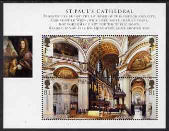 GB Great Britain 2008 Cathedrals perf m/sheet unmounted mint