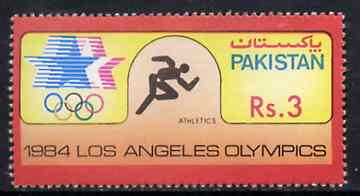 Pakistan 1984 Athletics 3r from Los Angeles Olympic Games set unmounted mint, SG 651