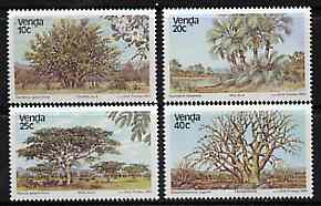 Venda 1983 Indigenous Trees #2 set of 4 unmounted mint, SG 79-82*