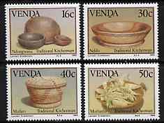 Venda 1989 Traditional Kitchenware set of 4 unmounted mint, SG 183-86