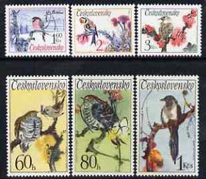Czechoslovakia 1972 Songbirds set of 6 unmounted mint, SG 2072-77, Mi 2110-15