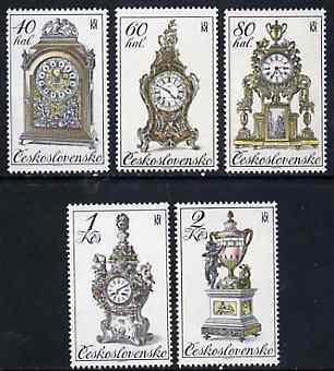 Czechoslovakia 1979 Historic Clocks unmounted mint set of 5, SG 2490-94, Mi 2529-33*