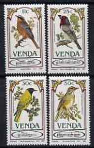 Venda 1985 Songbirds set of 4 unmounted mint, SG 103-106*
