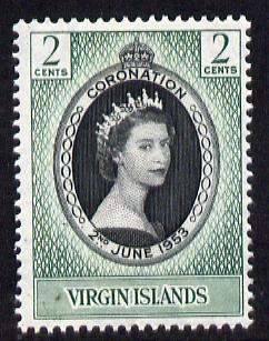 British Virgin Islands 1953 Coronation 2c unmounted mint SG 148