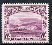 British Guiana 1934-51 KG5 Mount Roraima 72c unmounted mint, SG 298