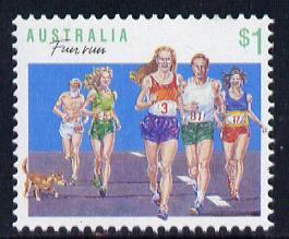 Australia 1989-94 Running $1 unmounted mint, from Sports def set of 19, SG 1192