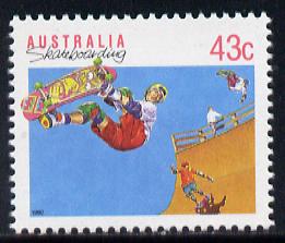 Australia 1989-94 Skateboarding 43c unmounted mint, from Sports def set of 19, SG 1181
