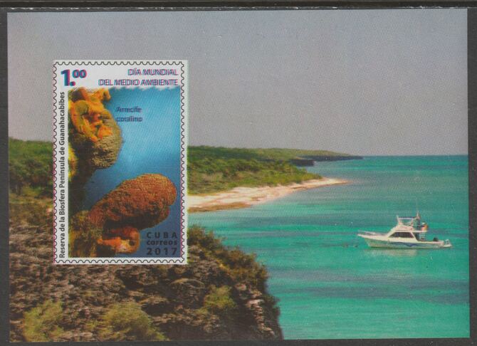 Cuba 2017 Nature Reserves imperf m/sheet unmounted mint