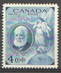 Canada 1947 Birth Centenary of Alexander Graham Bell (inventor of Telephone) unmounted mint SG 408*