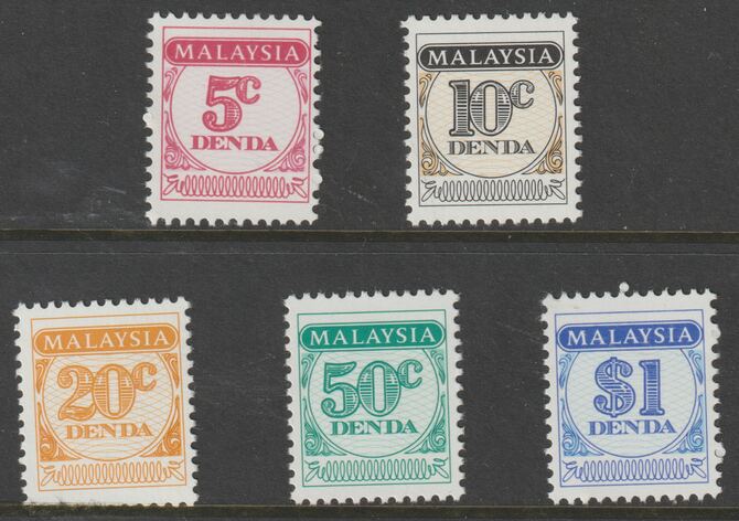 Malaysia 1986 Postage Due set of 5 unmounted mint,,SG D22-26