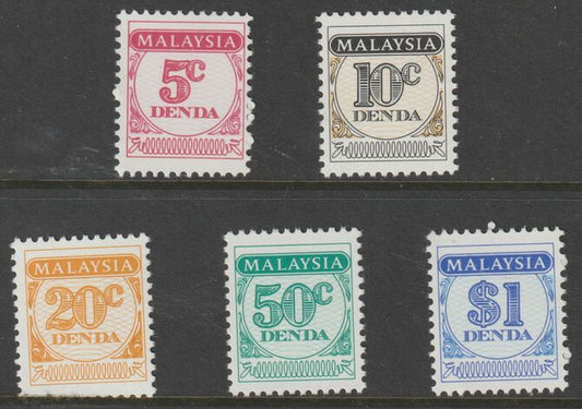 Malaysia 1986 Postage Due set of 5 unmounted mint,,SG D22-26