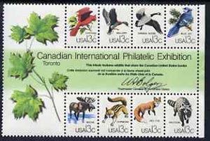 United States 1978 'Capex 78' International Stamp Exhibition m/sheet (Birds & Animals) unmounted mint SG MS 1726