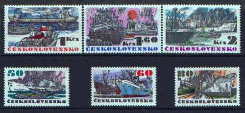 Czechoslovakia 1972 Ocean Going Ships set of 6 unmounted mint, SG 2053-58, Mi 2091-96