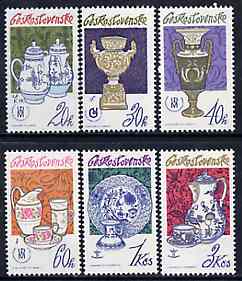 Czechoslovakia 1977 Czechoslovak Porcelain set of 6 unmounted mint, SG 2343-48, Mi 2381-86