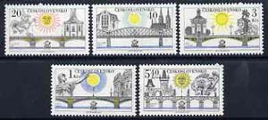 Czechoslovakia 1978 'Praga 78' Stamp Exhibition (8th series - Bridges) set of 6 unmounted mint, SG 2407-12, Mi 2445-50
