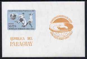 Paraguay 1962 World Football Championship imperf m/sheet unmounted mint, Mi BL 25