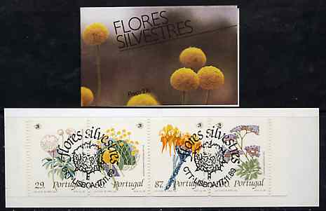 Booklet - Portugal 1989 Wild Flowers 276E booklet complete with first day commemorative cancel, SG SB52