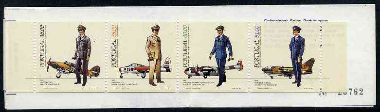Booklet - Portugal 1984 Air Force Uniforms 142E booklet complete and very fine, SG SB24