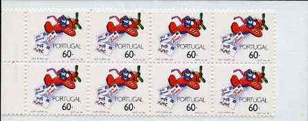 Booklet - Portugal 1989 Greetings (Airplane dropping letters) 480E booklet complete and pristine, SG SB50