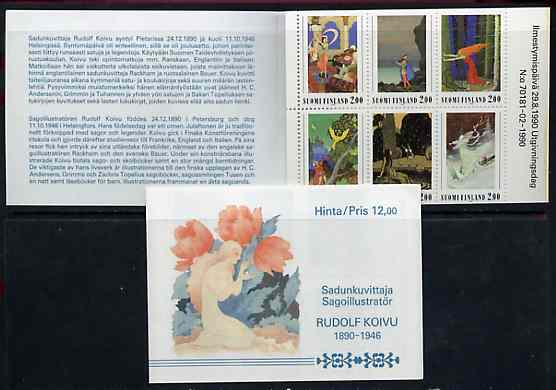 Booklet - Finland 1990 Rudolph Koivi (Artist) 12m booklet complete and pristine, SG SB29