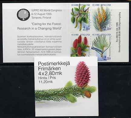 Booklet - Finland 1995 Forestry Research 11m20 booklet complete and pristine