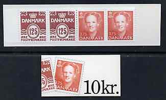 Denmark 1992 Numeral & Margrethe 10k booklet complete & fine, SG SB147